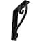 Ekena Millwork Edwards Wrought Iron Bracket, (Triple center brace), Powder Coated Black 2"W x 7 1/2"D x 10"H BKTM02X07X10TED - alternate 1
